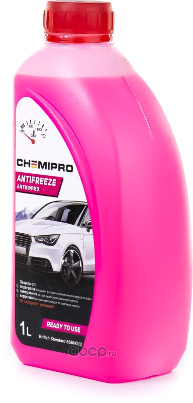 Антифриз Chemipro G12 готовый 1л розовый