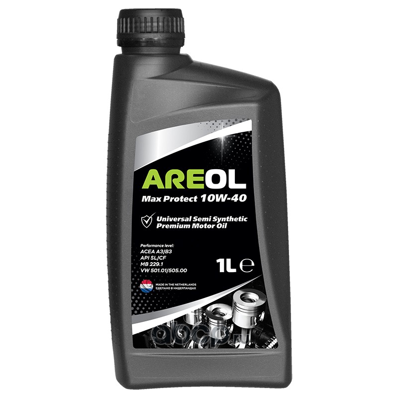 Масло моторное AREOL Max Protect 10W40 (1L) п/синт.\ACEA A3/B3,API SL/CF,