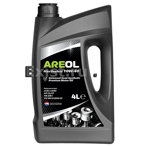 Масло моторное AREOL Max Protect 10W40 (4L) п/синт.\ACEA A3/B3,API SL/CF,