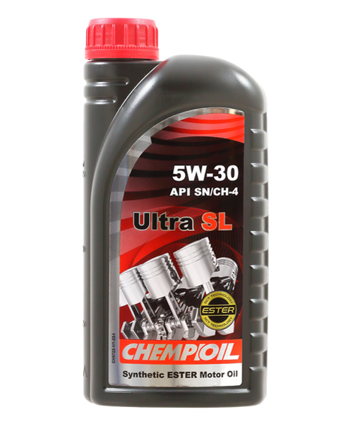 Масло моторное синтетическое 5W-30 SN/ CH-4, A3/B4 Ultra SL CHEMPIOIL 1л